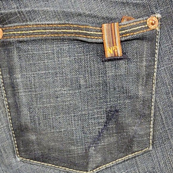 Notify Womens Blue Dark Wash Boot Cut Jeans 28 x 42 - Picture 8 of 11